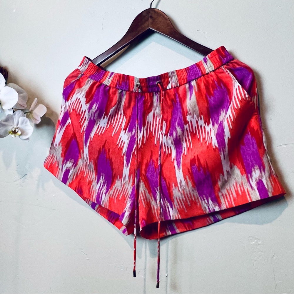 Hot Coral Michael Kors summer sports chic shorts NWOT